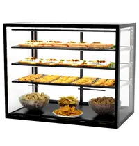 SAYL Neutrale Vitrine | INTEGRA | Zwart | 4 Niveaus | 1000x600x815(h)mm