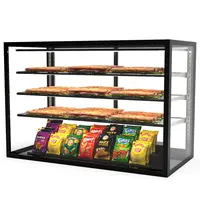 SAYL Neutrale Vitrine | INTEGRA | Zwart | 4 Niveaus | 1200x600x815(h)mm