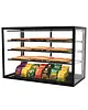SAYL Neutrale Vitrine | INTEGRA | Zwart | 4 Niveaus | 1200x600x815(h)mm 