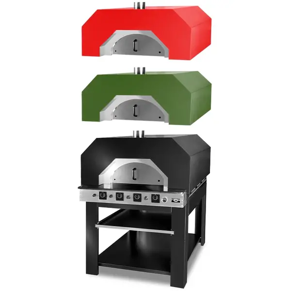 Pizzaoven | Gas | 9x Ø30cm | ≤400°C | 34kW | 1290x1510x800(h)mm