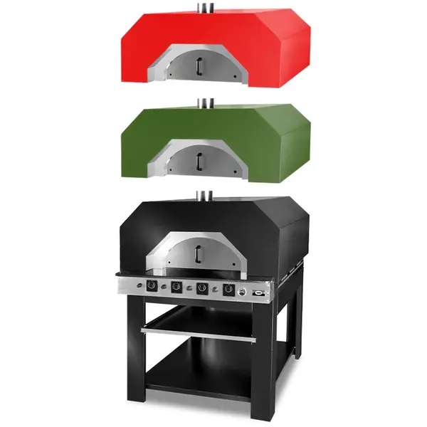 Pizzaoven | Gas | 12x Ø30cm | ≤400°C | 34kW | 1290x1760x800(h)mm