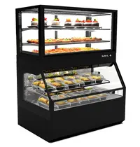 SAYL Wandmeubel (Verwarmd + Gekoeld) | INTEGRA COMBI | Zwart | 60°C/70°C (Onder) | +4°C/+8°C (Boven) | Open (Onder) | Touchscreen | 1200x800x1480(h)mm