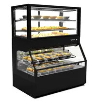 SAYL Wandmeubel (Verwarmd + Neutraal) | INTEGRA COMBI | Zwart | 60°C/70°C (Onder) | 2 + 3 Niveaus | Zelfbediening (Onder) | 1.8kW (230V) | Touchscreen | 1200x800x1480(h)mm
