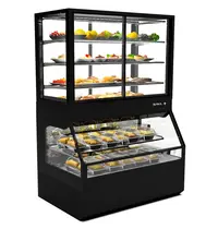 SAYL Wandmeubel (Verwarmd + Neutraal) | INTEGRA COMBI | Zwart | 60°C/70°C (Onder) | 2 + 4 Niveaus | Zelfbediening (Onder/Boven) | 1.8kW (230V) | Touchscreen | 1200x800x1780(h)mm