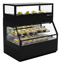 SAYL Verwarmd Wandmeubel | INTEGRA COMBI | Zwart | 60°C/70°C | 2 + 1 Niveaus | Zelfbediening (Onder) | 2.2kW (230V) | Touchscreen | 1200x800x1230(h)mm