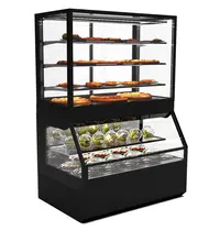 SAYL Wandmeubel (Gekoeld + Verwarmd) | INTEGRA COMBI | Zwart | +4°C/+8°C (Onder) | 60°C/70°C (Boven) | Open (Onder) | Touchscreen | 1200x800x1780(h)mm 