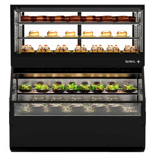 Wandkoeling | INTEGRA COMBI | Zwart | +4°C/+8°C | Geforceerd | Open (Onder) | Touchscreen | 1200x800x1480(h)mm