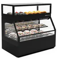 SAYL Wandmeubel (Gekoeld + Neutraal) | INTEGRA COMBI | Zwart | +4°C/+8°C (Onder) | Open (Onder) | Touchscreen | 1200x800x1230(h)mm 