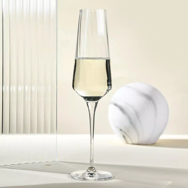 Champagneglazen | AVANT-GARDE LUMI | Kristalglas | 20cl | 4 Stuks | Ø65x250(h)mm