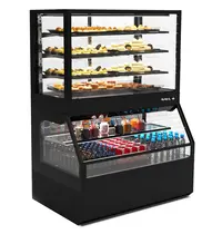 SAYL Wandmeubel (Gekoeld + Neutraal) | INTEGRA COMBI | Zwart | +4°C/+8°C (Onder) | Open (Onder) | Touchscreen | 1200x800x1780(h)mm