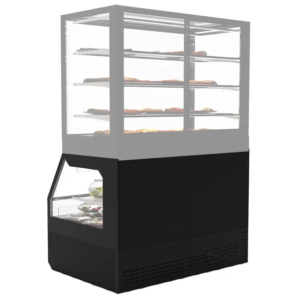 Neutraal Wandmeubel | INTEGRA COMBI | Zwart | 2 Niveaus | Zelfbediening | 1200x800x850(h)mm