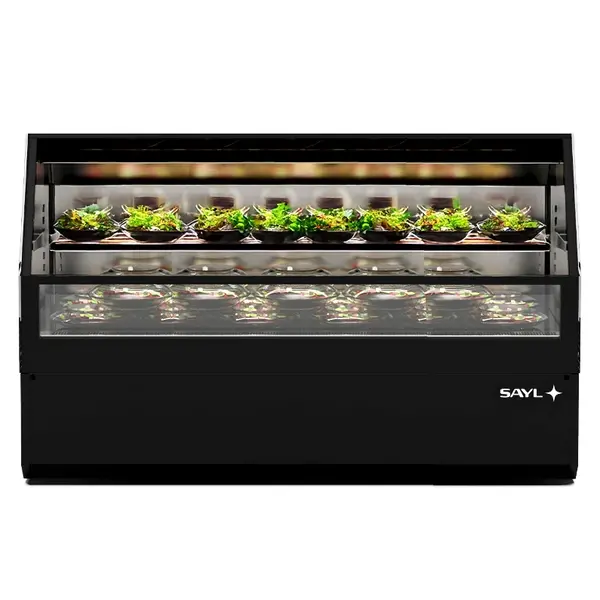 Neutraal Wandmeubel | INTEGRA COMBI | Zwart | 2 Niveaus | Zelfbediening | 1200x800x850(h)mm