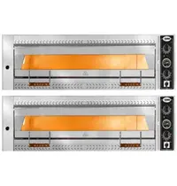 GMG Pizzaoven | MAXIMA V | Elektrisch | 6+6x Ø35cm | 85°C/455°C | 16kW (400V) | Stapelbaar | 1370x950x760(h)mm