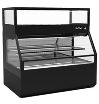 SAYL Wandmeubel (Neutraal + Gekoeld) | INTEGRA COMBI | Zwart | +4°C/+8°C (Boven) | Open (Onder) | Touchscreen | 1200x800x1230(h)mm
