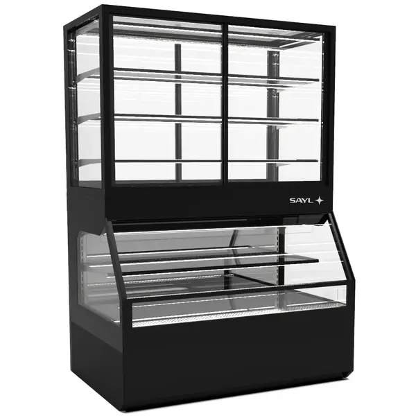 Verwarmd Wandmeubel | INTEGRA COMBI | Zwart | 60°C/70°C | 2 + 4 Niveaus | Zelfbediening (Onder/Boven) | 2.2kW (230V) | Touchscreen | 1200x800x1780(h)mm