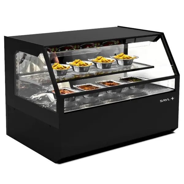 Verwarmd Wandmeubel | INTEGRA COMBI | Zwart | 60°C/70°C | 2 Niveaus | Zelfbediening | 1.8kW (230V) | Touchscreen | 1200x800x850(h)mm