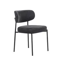 E.R.S. Stoel | Stof/Metaal | Antraciet | Zwart Frame | Indoor | 520x540x850(h)mm