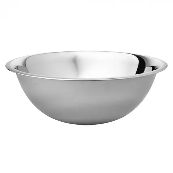 Beslagkom | RVS | Platte Bodem | 6L | Ø350x125(h)mm