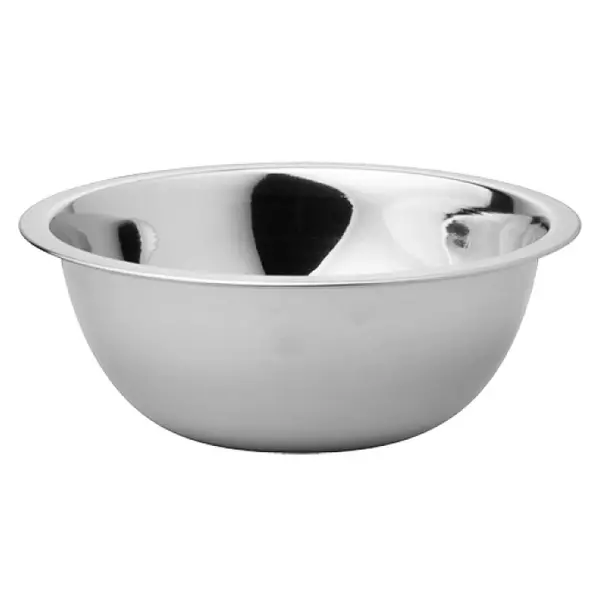 Beslagkom | RVS | Platte Bodem | 1.3L | Ø208x70(h)mm