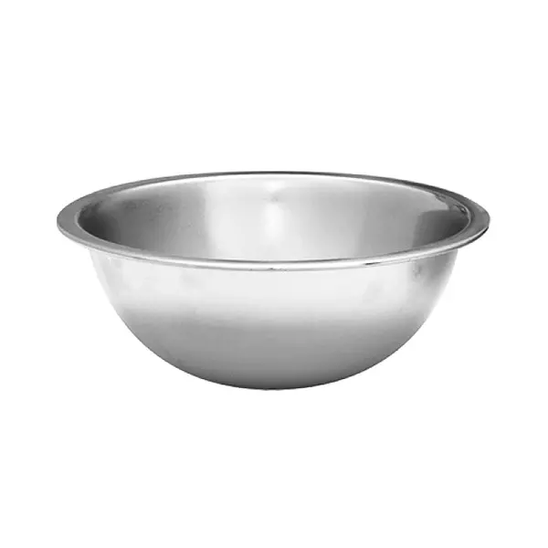 Beslagkom | RVS | Platte Bodem | 0.7L | Ø160x63(h)mm