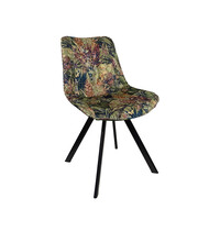 E.R.S. Stoel | Fluweel/Metaal | Jungle Green | Zwarte Poten | Indoor | 520x580x850(h)mm