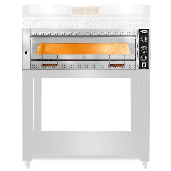 Pizzaoven | MAXIMA S | Elektrisch | 9x Ø35cm | 85°C/455°C | 12kW (400V) | Stapelbaar | 1370x1300x380(h)mm