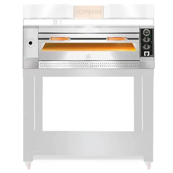 Pizzaoven | COMPACT V | Elektrisch | 4x Ø35cm | 85°C/455°C | 5kW (400V) | Stapelbaar | 1080x970x490(h)mm