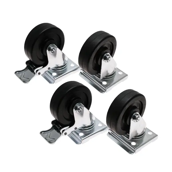 Wielenset | CombiSteel/Ecofrost Koelingen | 4 Wielen (2 Geremd)