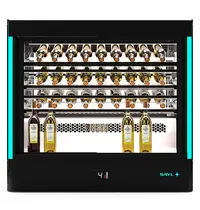 SAYL Wijnkoelvitrine | PAK | 40x 75cl | Zwart | +2°C/+6°C | Geforceerd | 3 Niveaus | Touchscreen + RGB LEDs | Wielen | 1015x620x950(h)mm