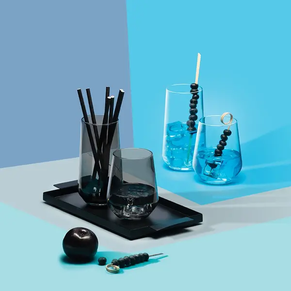 Tumblers | ALLEGRA BLUE | Glas | 43.5cl |  6 Stuks | Ø67x109(h)mm