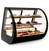 SAYL Koelvitrine | VELA | Zwart | +2°C/+6°C | Geforceerd | 3 Niveaus | 800x700x740(h)mm