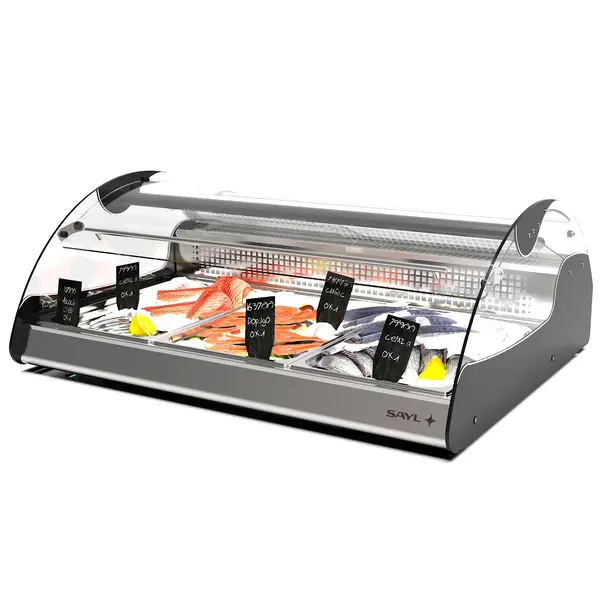Viskoeltoonbank | XL | 0°C/+4°C | Plaatkoeling | Zelfbediening (Schuifraam) | Optioneel Onderstel | 1000x882x400(h)mm
