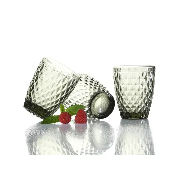 Tumblers | COLORS | Glas | 24cl |  6 Stuks | Ø80x100(h)mm