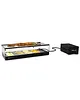 SAYL Tapasvitrine | LOGIC | Zwart | 4x 1/3 GN | +2°C/+6°C | Statisch | 1 Niveau | Losse Koelunit (Inbouw) | 850x385x225(h)mm 