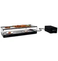 SAYL Tapasvitrine | LOGIC | Zwart | +2°C/+6°C | Statisch | 1 Niveau | Losse Koelunit (Inbouw) | 850x385x225(h)mm 