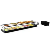 SAYL Tapasvitrine | LOGIC | Zwart | 8x 1/3 GN | +2°C/+6°C | Statisch | 1 Niveau | Losse Koelunit (Inbouw) | 1540x385x225(h)mm