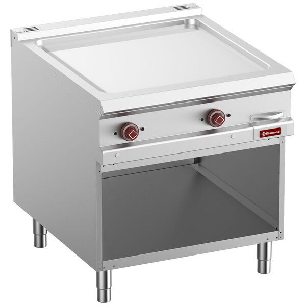Bakplaat/Grillplaat 1/1 | Met Open Kast | Bakplaat 780x720mm | 12kW | 800x900x850/920(h)mm
