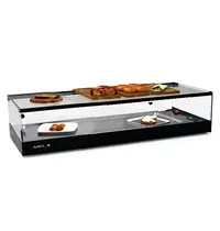 SAYL Tapasvitrine | LOGIC | Zwart | +2°C/+6°C | Statisch | 1 Niveau | Externe Koeling (Excl.) | 850x385x225(h)mm