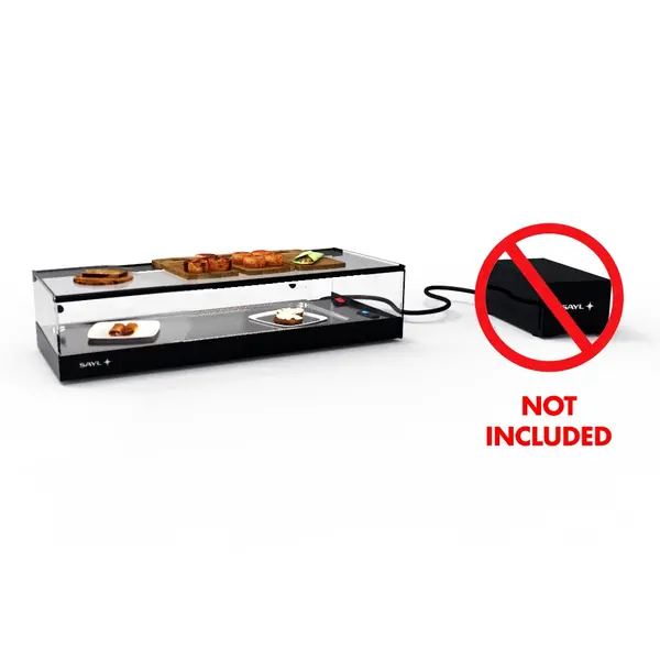 Tapasvitrine | LOGIC | Zwart | +2°C/+6°C | Statisch | 1 Niveau | Externe Koeling (Excl.) | 850x385x225(h)mm