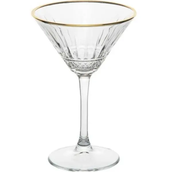 Martiniglazen | ELYSIA GOLD | Glas | 22cl |  4 Stuks | Ø116x172(h)mm