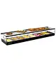 SAYL Tapasvitrine | LOGIC | Zwart | 8x 1/3 GN | +2°C/+6°C | Statisch | 1 Niveau | Externe Koeling (Excl.) | 1540x385x225(h)mm 
