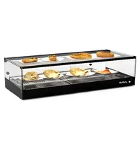 SAYL Verwarmde Tapasvitrine | LOGIC | Zwart | 60°C/70°C | Statisch | 1 Niveau | 0.72kW (230V) | 840x395x225(h)mm