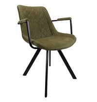 E.R.S. Stoel | Microvezel/Metaal | Groen | Zwarte Poten | Indoor | 590x620x830(h)mm