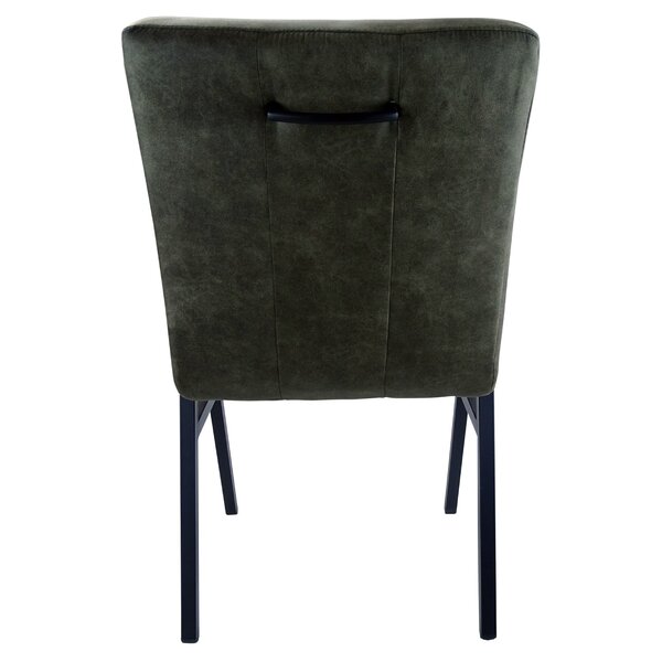 Stoel | Microvezel/Metaal | Antraciet | Zwarte Poten | Indoor | Stapelbaar | 510x620x850(h)mm