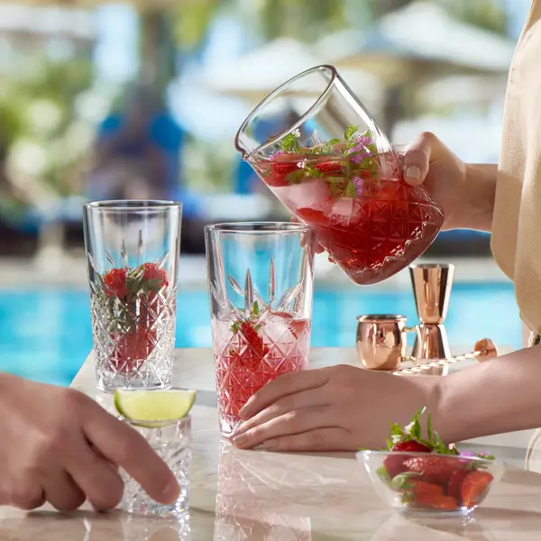 Longdrinkglazen | TIMELESS | Glas | 47cl |  6 Stuks | Stapelbaar |  Ø86x160(h)mm