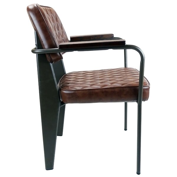 Stoel | Kunstleer/Metaal | Bruin | Gun Metal Frame | Indoor | 600x570x800(h)mm