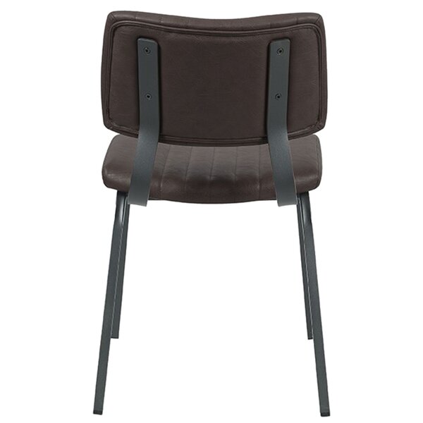 Stoel | Kunstleer/Metaal | Bruin | Zwart Frame | Indoor | 460x560x790(h)mm