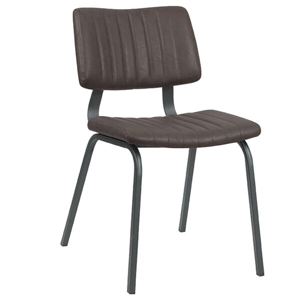 Stoel | Kunstleer/Metaal | Bruin | Zwart Frame | Indoor | 460x560x790(h)mm