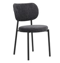 E.R.S. Stoel | Stof/Metaal | Antraciet | Zwart Frame | Indoor | 470x560x810(h)mm