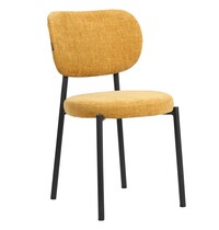 E.R.S. Stoel | Stof/Metaal | Geel | Zwart Frame | Indoor | 470x560x810(h)mm